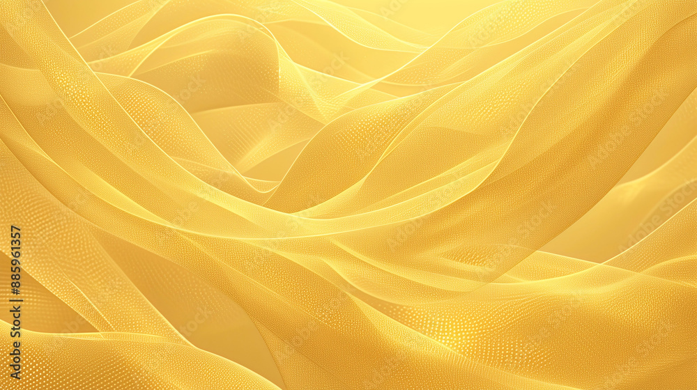 Obraz premium Modern abstract yellow background with dynamic wave patterns and fine textures
