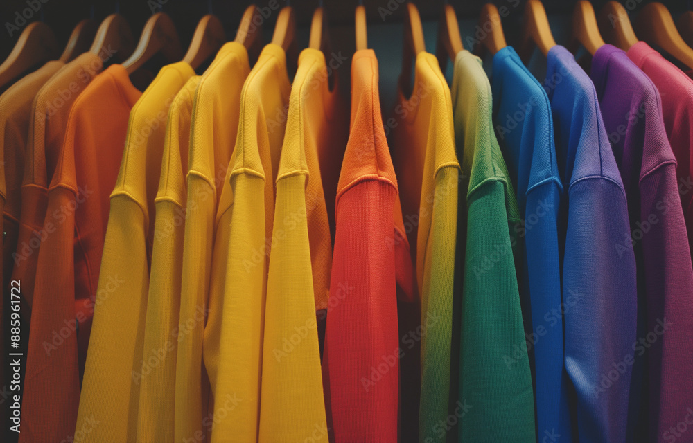 Vibrant fabric of clothes Vibrant fabric of clothes