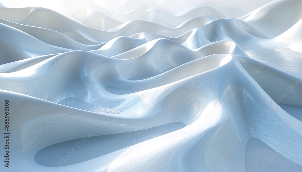 Obraz premium Abstract 3d render, futuristic design, modern