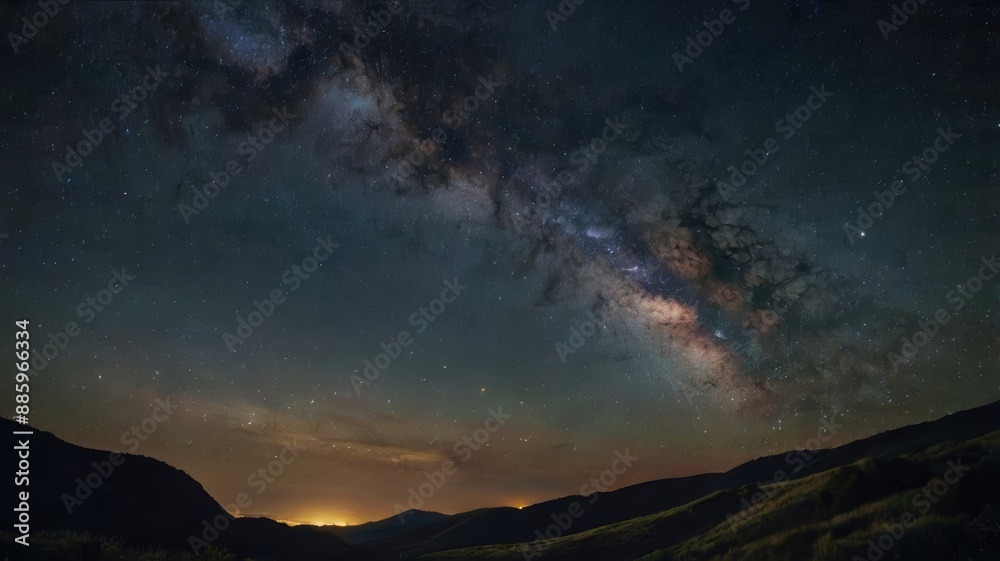Fototapeta premium A starry night sky with the Milky Way