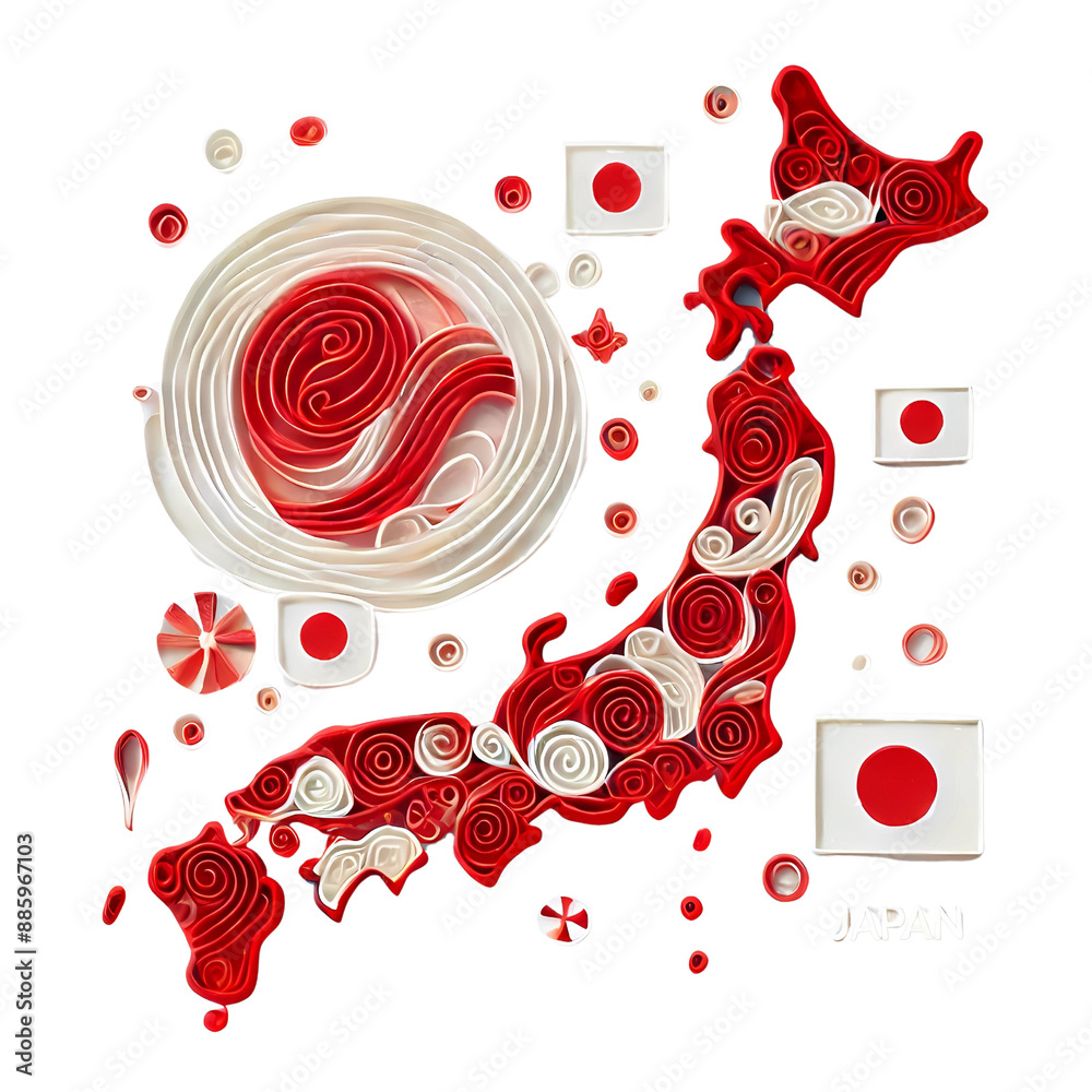 custom made wallpaper toronto digital3D Japan map