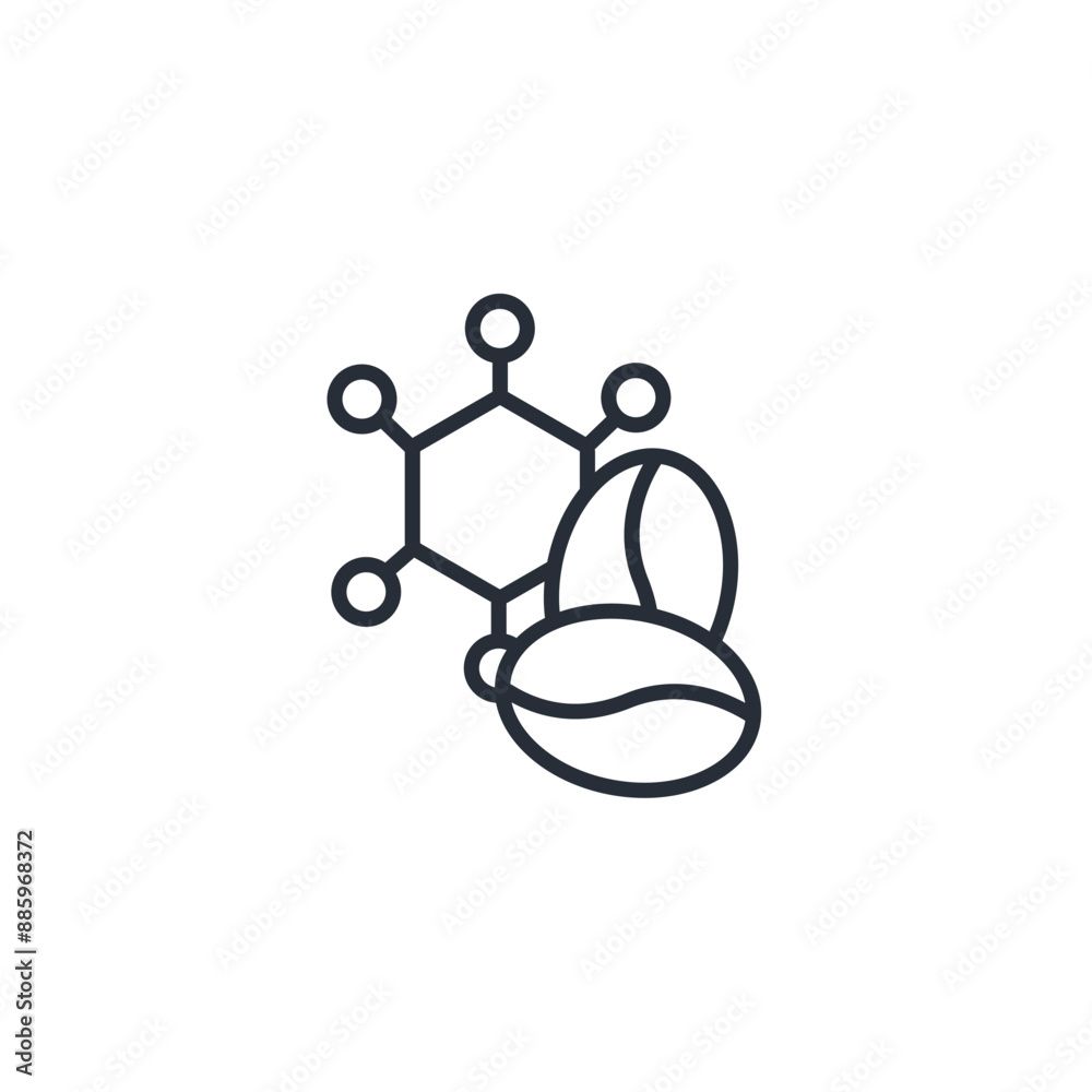 Caffeine icon. vector.Editable stroke.linear style sign for use web design,logo.Symbol illustration. Caffeine icon. vector.Editable stroke.linear style sign for use web design,logo.Symbol illustration.