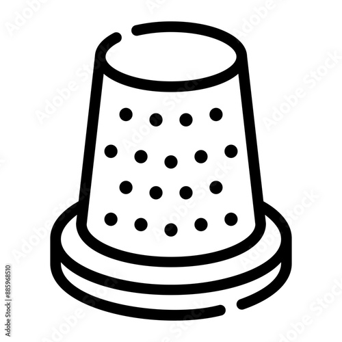 thimble Line Icon