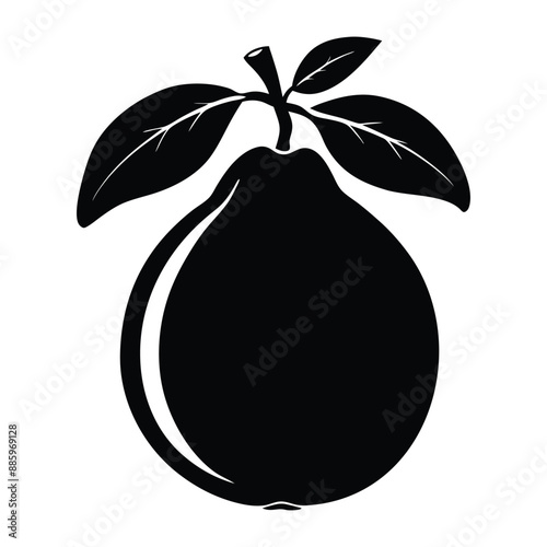 guava silhouette vector design