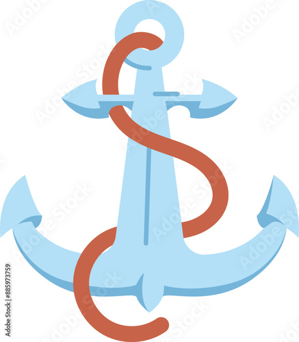 Anchor From Beach Illustration