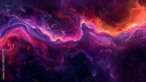 Abstract Swirling Galaxy