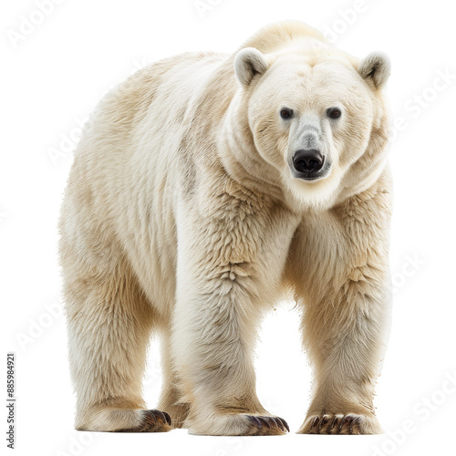 Bear Wondering Isolated on Transparent or White Background, PNG photo