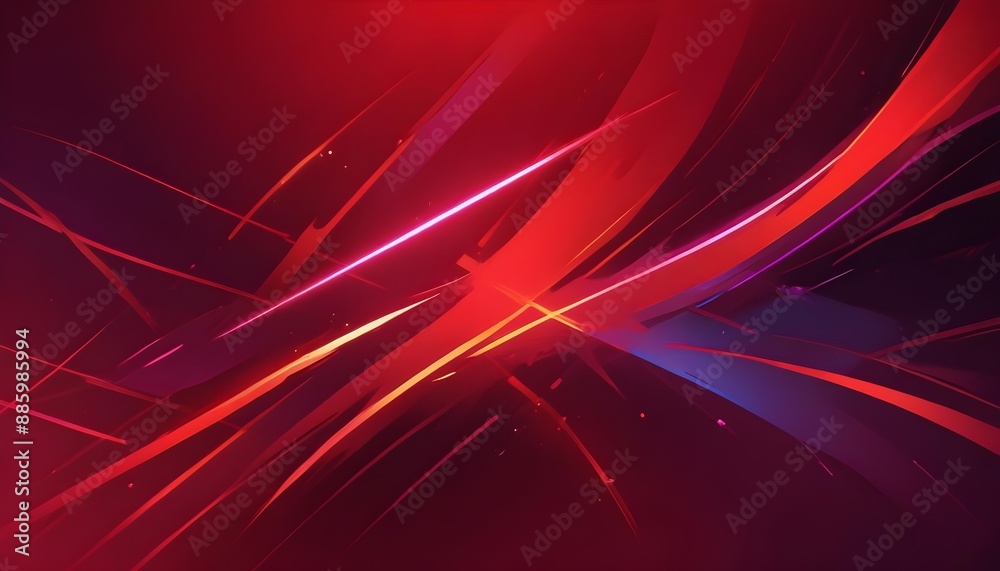 Fototapeta premium Clear Plain Shiny Warm Soft Vintage Bokeh Cloudy Wave Like Geometric Red Background or Texture