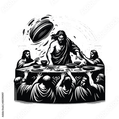 Cleansing the Temple, Capture the righteous anger as Jesus overturns tables