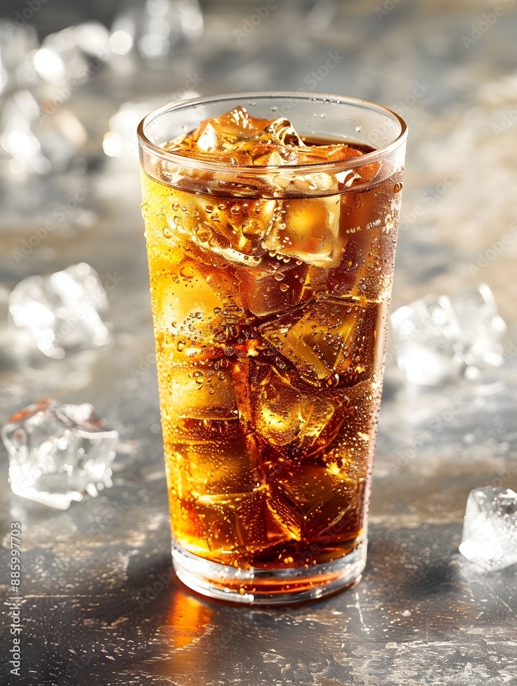 Refreshing Magazine Style Cola Drink With Clear Space Refreshing Magazine Style Cola Drink With Clear Space