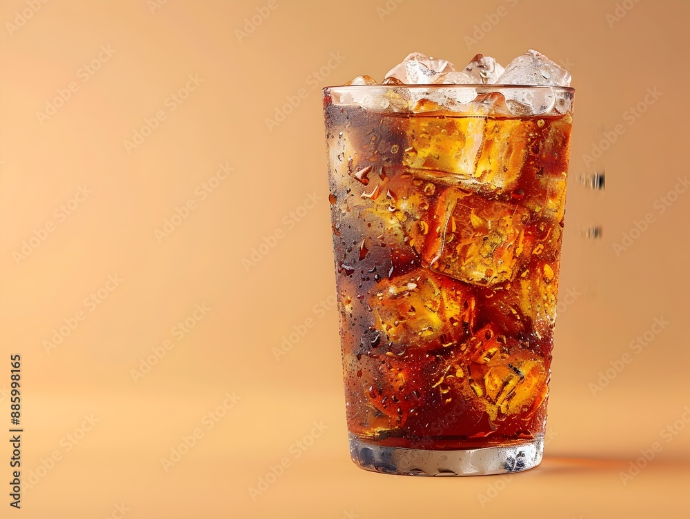 Magazine Style Cola Drink with Clear Space Magazine Style Cola Drink with Clear Space