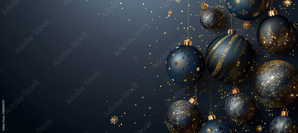 Naklejka premium Simple Christmas Ornament Design