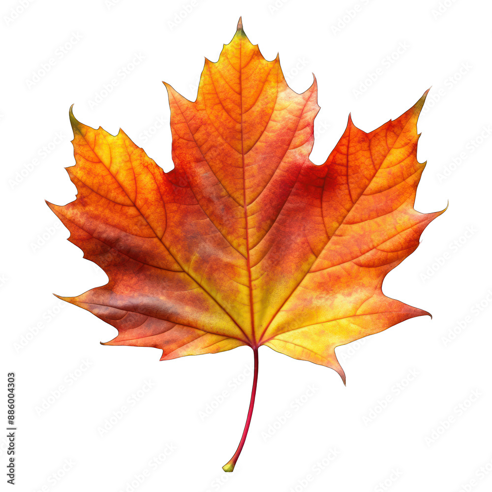 Autumn leaf isolated on transparent background Autumn leaf isolated on transparent background