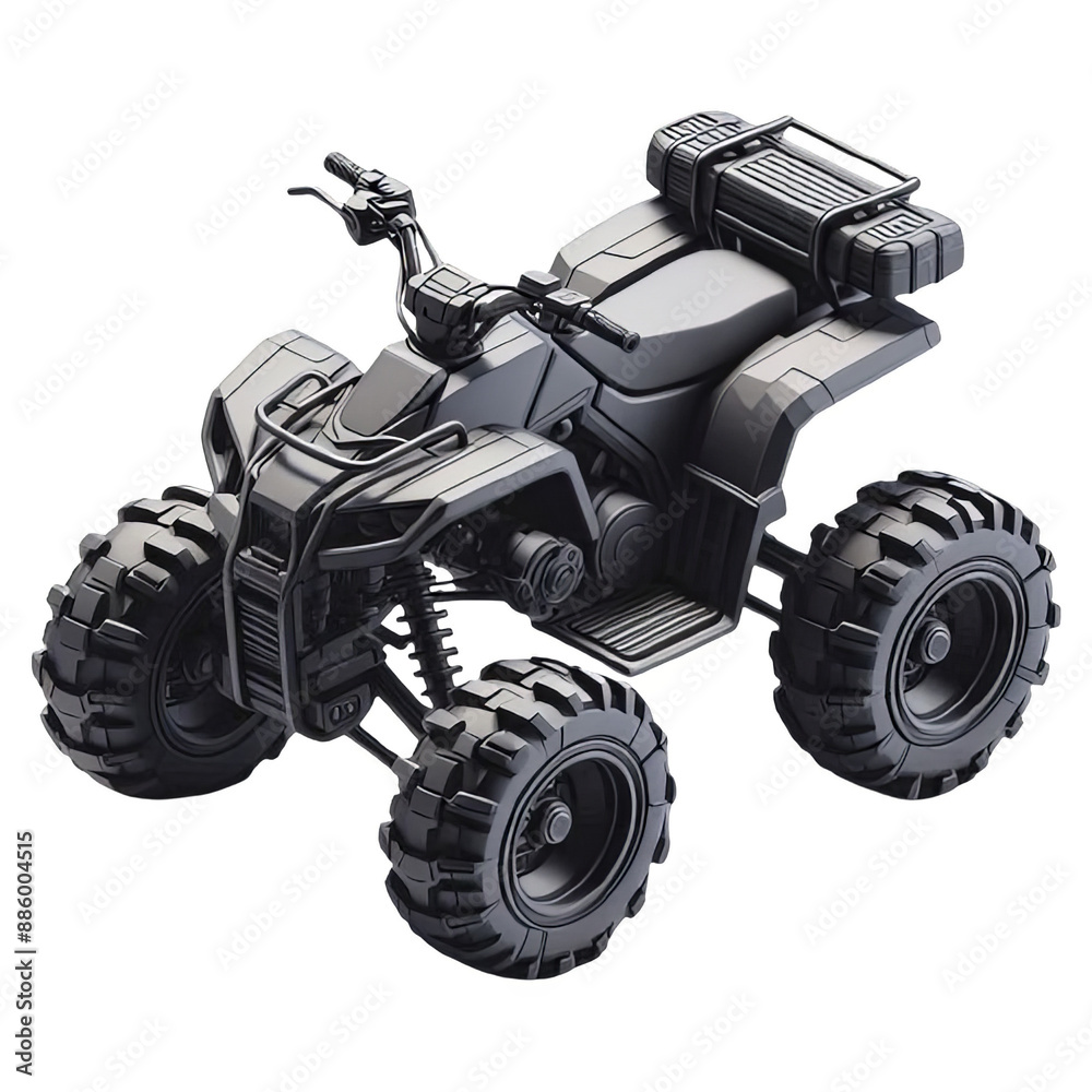 ATV quad bike isolated on transparent background ATV quad bike isolated on transparent background