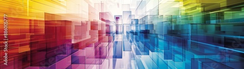 Dynamic Corporate Restructuring Timeline in Vibrant Digital Design - High Resolution Concept