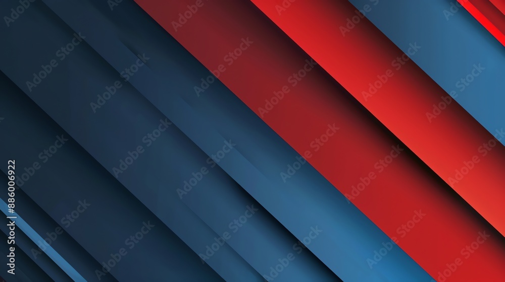 Obraz premium blue and red abstract geometric background