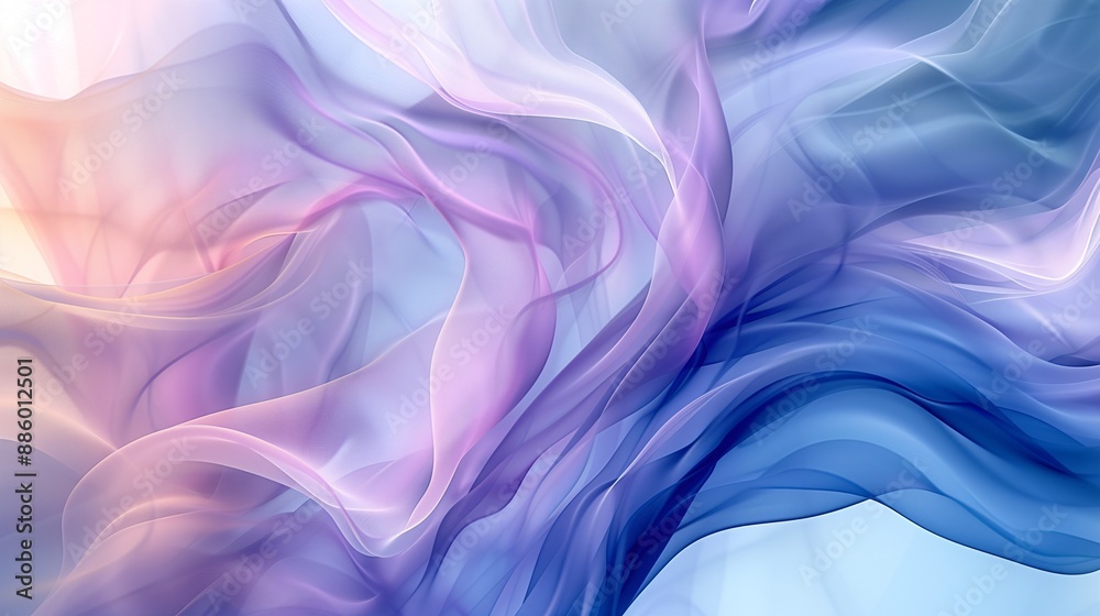 3D Rendered Modern Abstract Wallpaper, Textured Flowing Lines and Waves in Pastel Blue, Indigo, Violet, and Purple Palette, Serene and Elegant. 3D Rendered Modern Abstract Wallpaper, Textured Flowing Lines and Waves in Pastel Blue, Indigo, Violet, and Purple Palette, Serene and Elegant.
