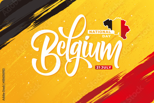 belgium lettering background vector design