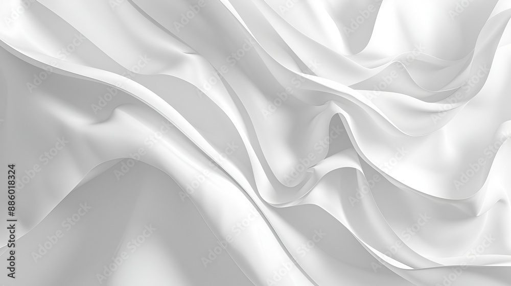 Waves elements on white background, abstract ,white fabric texture background ,white cloth background ,beauty smooth curve white and gray abstract drop water soft fabric shape decorate fashion textile Waves elements on white background, abstract ,white fabric texture background ,white cloth background ,beauty smooth curve white and gray abstract drop water soft fabric shape decorate fashion textile