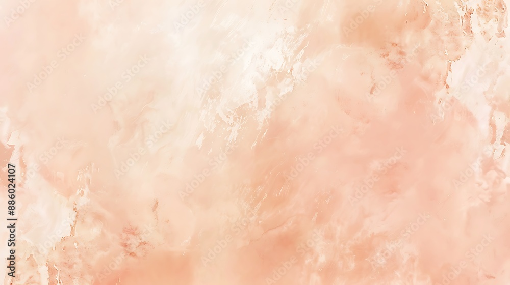 Fototapeta premium Pale peach background with a delicate watercolor wash, subtle, elegant, design
