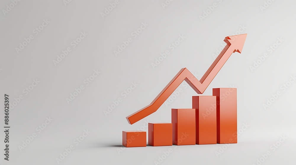 Stock market plain background with growing chart, financial, economy, bullish Stock market plain background with growing chart, financial, economy, bullish