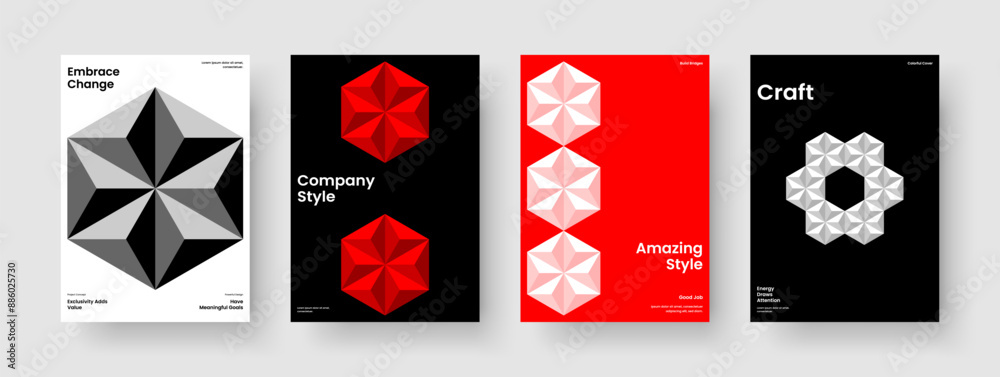 Fototapeta premium Creative Business Presentation Template. Modern Brochure Layout. Abstract Banner Design. Flyer. Report. Poster. Background. Book Cover. Catalog. Portfolio. Journal. Pamphlet. Magazine. Notebook