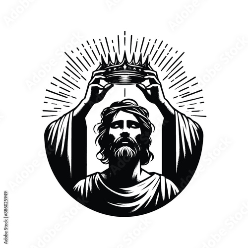 Crown of Glory Capture Jesus placing a radiant crown on a believers head