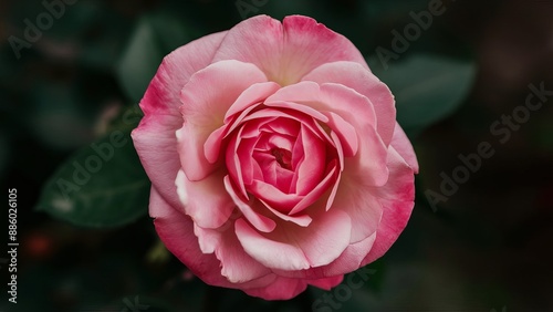 a pink and white rose with the name quote quote on it background