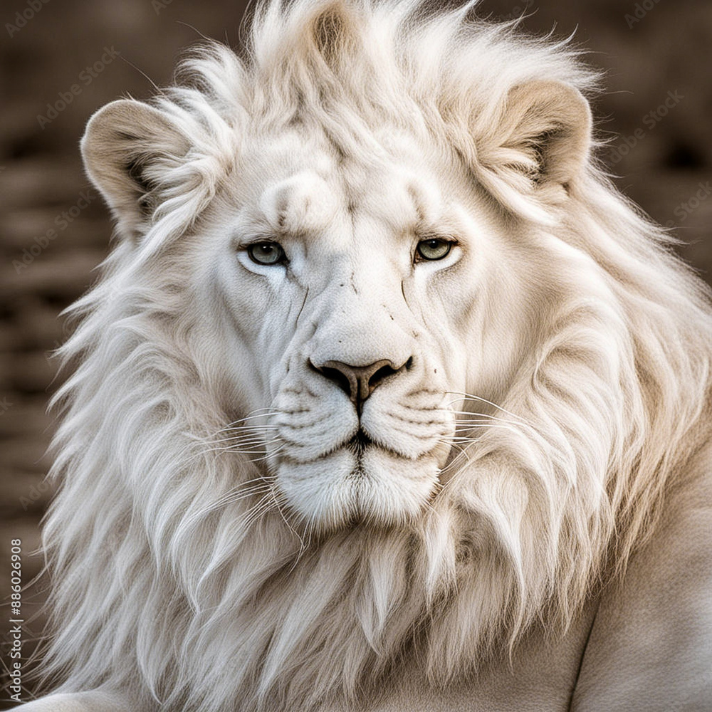 Fake Lion CGI Strong Beautiful Big cat Fur Fake Lion CGI Strong Beautiful Big cat Fur