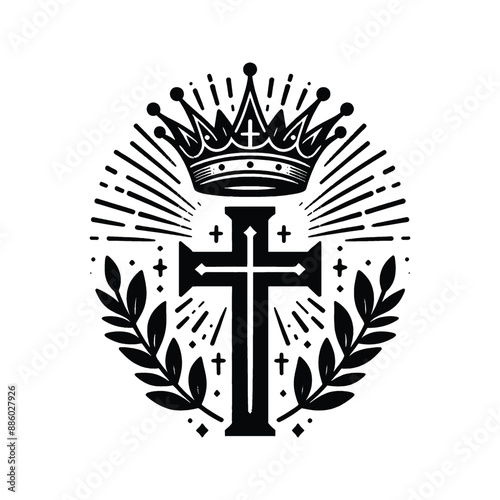 Crown of Glory Create a radiant crown above the cross