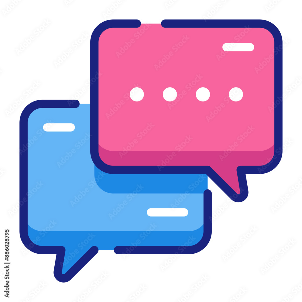 Chat Bubble Icon Representing Good Communication on Friendship Chat Bubble Icon Representing Good Communication on Friendship