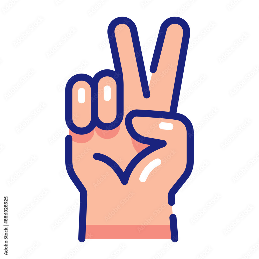 Peace Sign Representing Friendship Harmony Peace Sign Representing Friendship Harmony