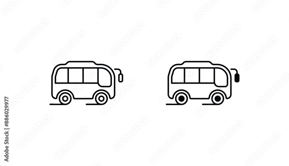 Bus icon design with white background stock illustration Bus icon design with white background stock illustration