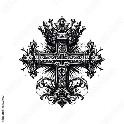 Crown of Glory, Create a cross adorned with a crown of glory