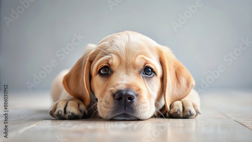 Puppy lying down gazing with head rested, puppy, dog, cute, adorable, pet, animal, lying, resting, relaxed, peaceful, calm, serene, eyes
