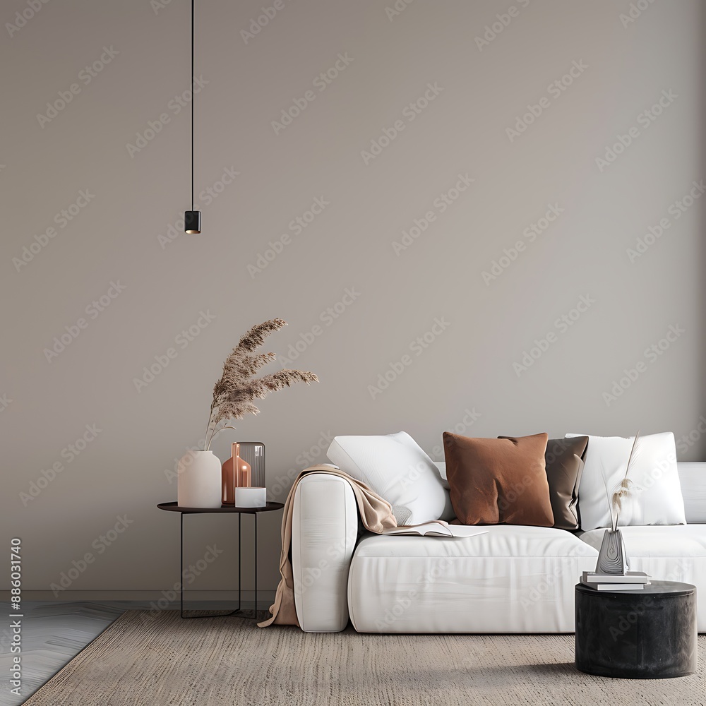 Luxurious modern home interior design with high-end finishes and details
