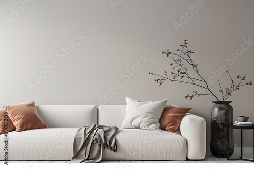 Trendy modern home interior design with innovative use of materials