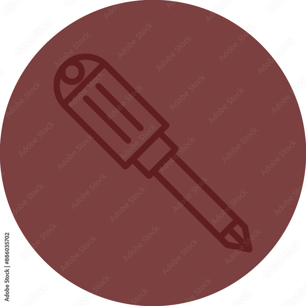 Screw Driver Vector Line Maroon Circle Maroon Screw Driver Vector Line Maroon Circle Maroon