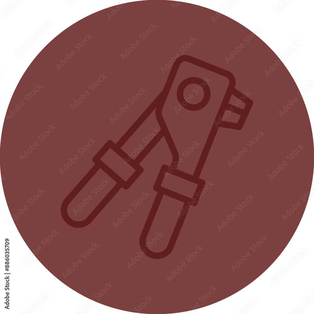 Groove Joint pliers Vector Line Maroon Circle Maroon Groove Joint pliers Vector Line Maroon Circle Maroon