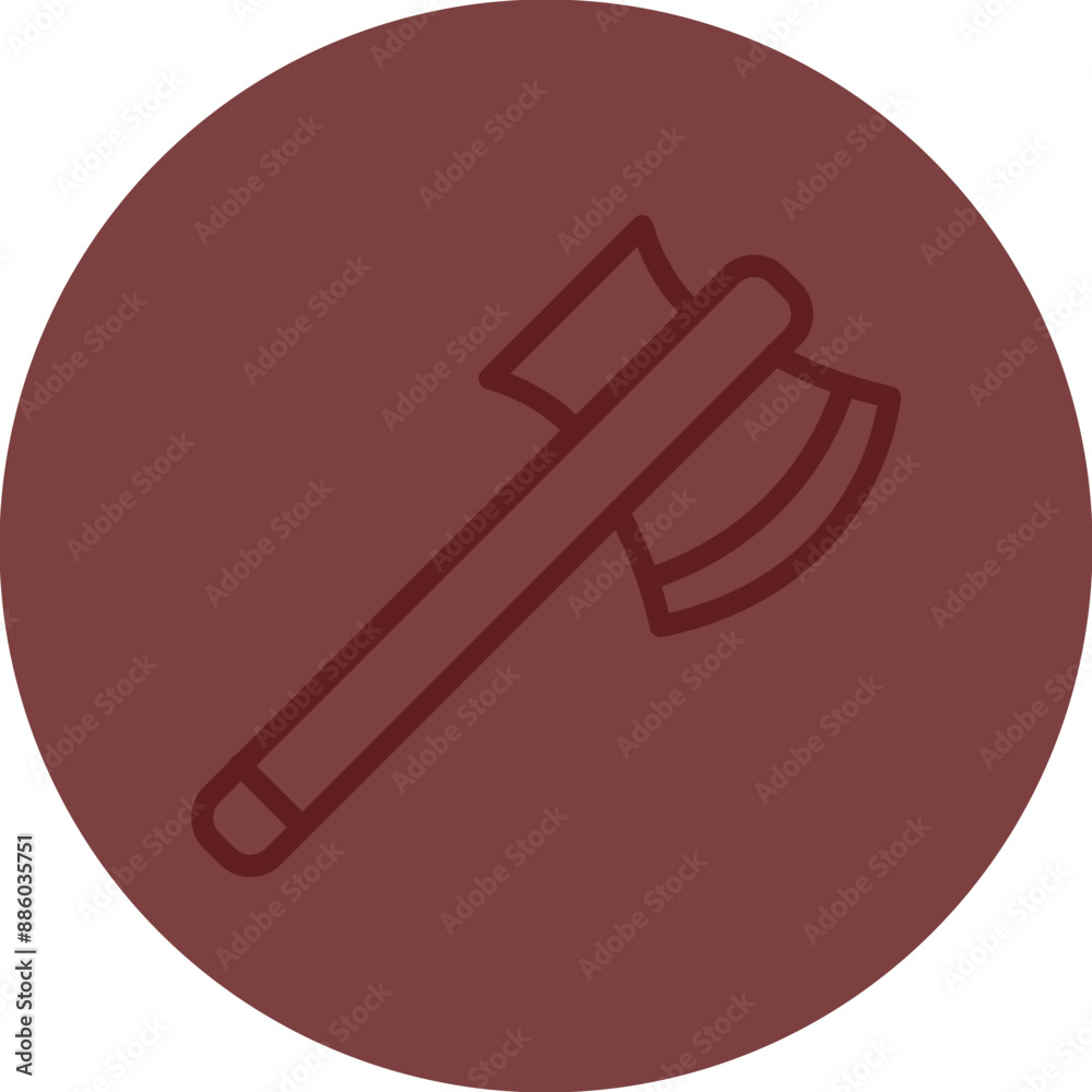 Axe Vector Line Maroon Circle Maroon Axe Vector Line Maroon Circle Maroon