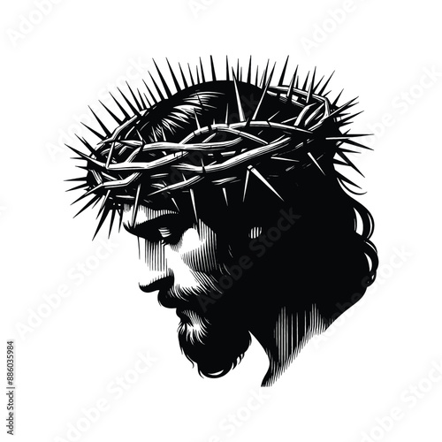 Crown of Thorns Illustrate the crown of thorns placed on Jesus head