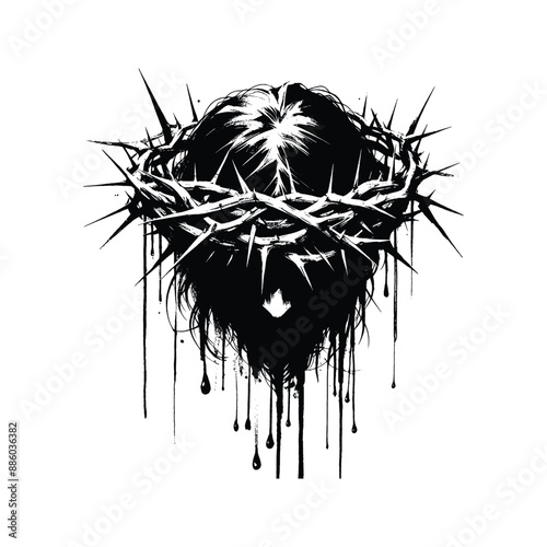 Crown of Thorns Illustrate the crown of thorns placed on Jesus head
