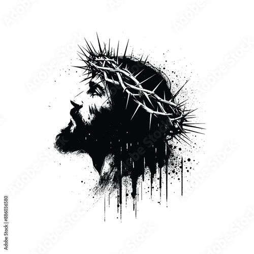 Crown of Thorns Illustrate the crown of thorns placed on Jesus head