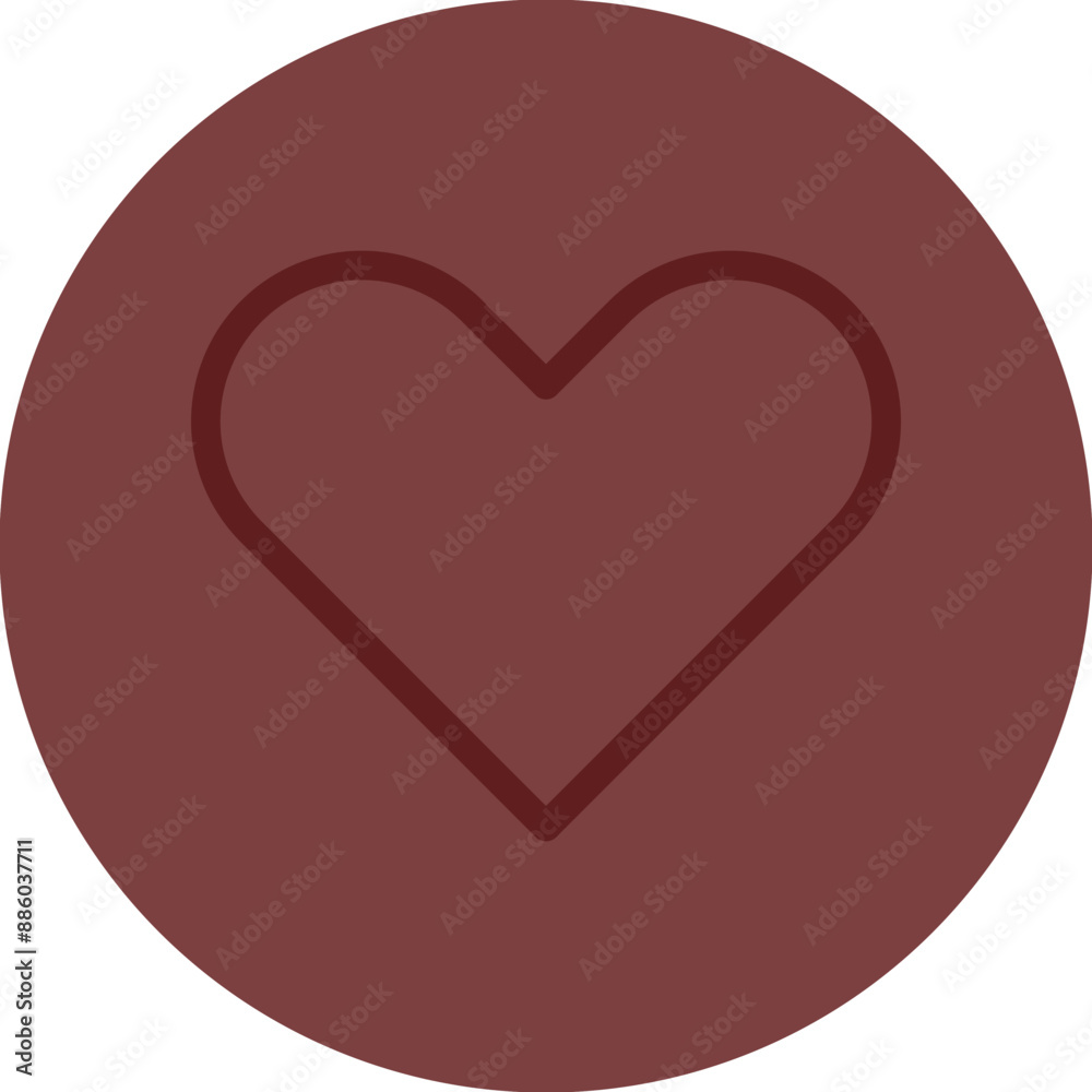 Heart Vector Line Maroon Circle Maroon Heart Vector Line Maroon Circle Maroon
