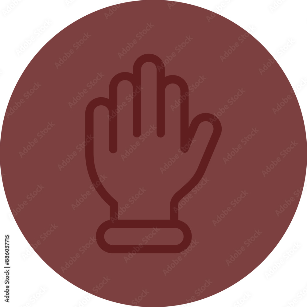 Hand Vector Line Maroon Circle Maroon Hand Vector Line Maroon Circle Maroon