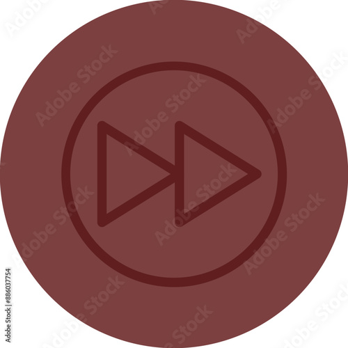 Forward Vector Line Maroon Circle Maroon