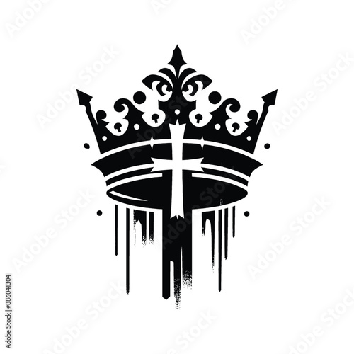 Crown of Victory Illustrate Jesus placing a laurel wreath on a faithful warrior