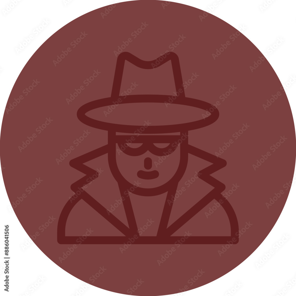 Spy Vector Line Maroon Circle Maroon Spy Vector Line Maroon Circle Maroon