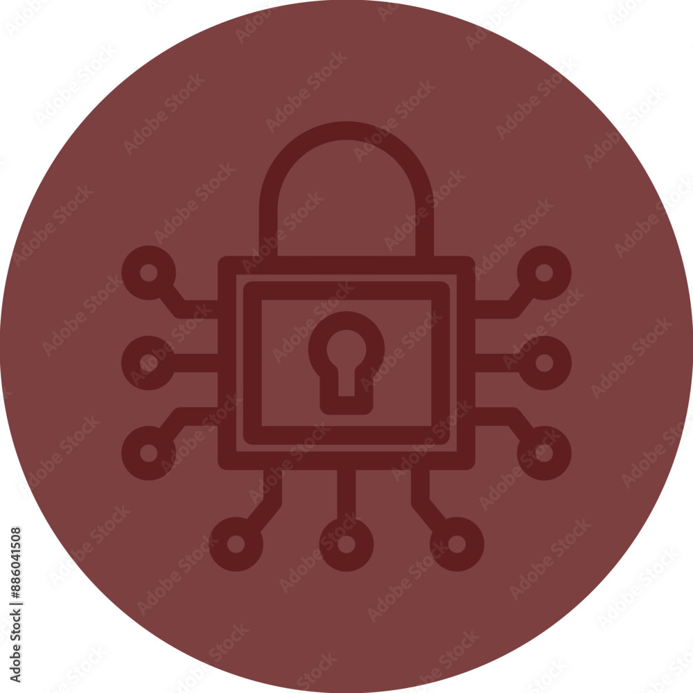 Encryption Vector Line Maroon Circle Maroon Encryption Vector Line Maroon Circle Maroon