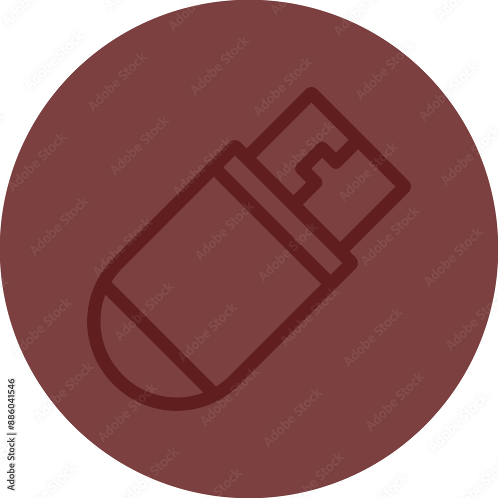Usb Vector Line Maroon Circle Maroon Usb Vector Line Maroon Circle Maroon